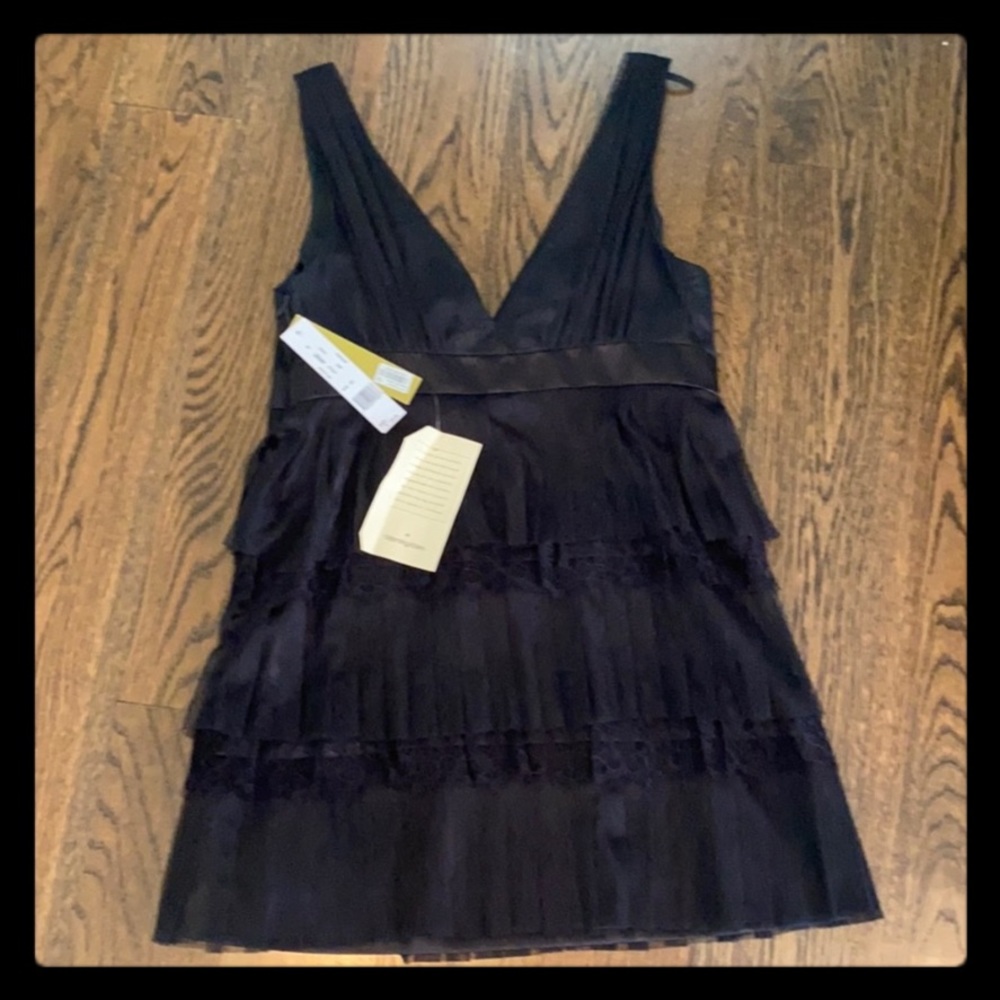 ❤️❤️Nicole Miller Tulle & Lace Layered Mini Dress 12P